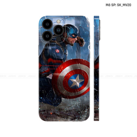 Dán Skin IPhone 13 Series Hình Captian American | SK_MV20