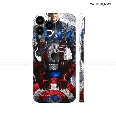 Dán Skin IPhone 12 Series Hình Captian American | SK_MV21