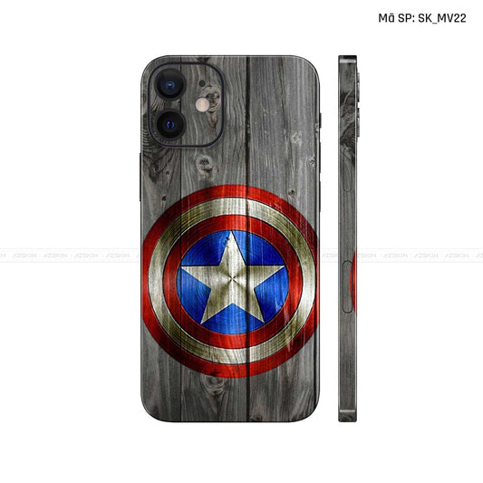 Dán Skin IPhone 12 Series Hình Captian American | SK_MV22