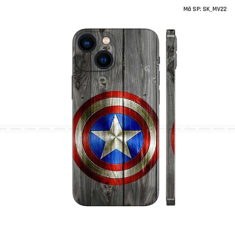 Dán Skin IPhone 13 Series Hình Captian American | SK_MV22