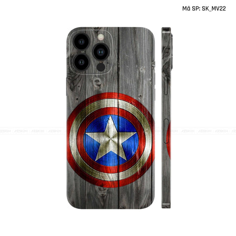 Dán Skin IPhone 13 Series Hình Captian American | SK_MV22