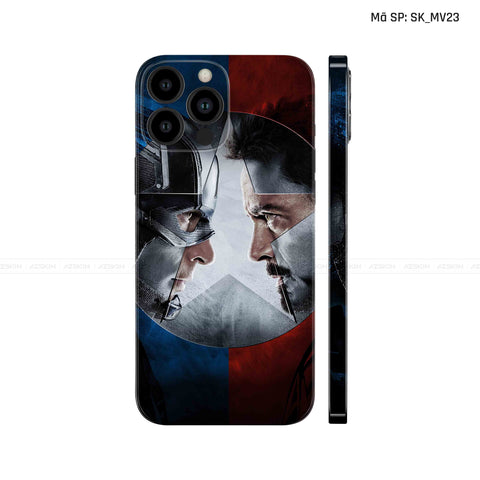 Dán Skin IPhone 13 Series Hình Captian American | SK_MV23