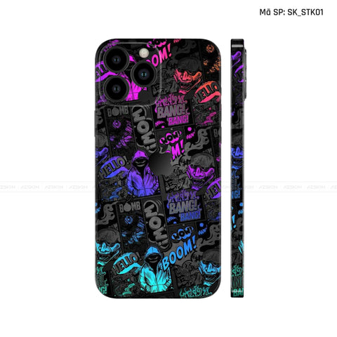 Dán Skin IPhone 12 Series Hình Sticker | SK_STK01