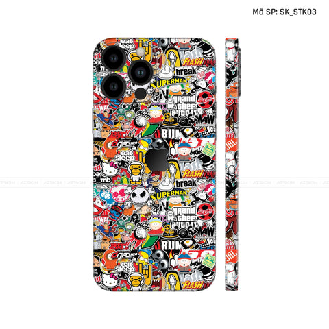 Dán Skin IPhone 12 Series Hình Sticker | SK_STK03
