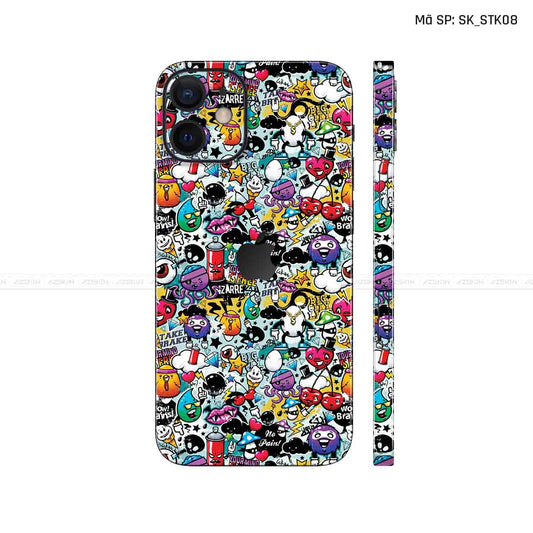 Dán Skin IPhone 12 Series Hình Sticker | SK_STK08