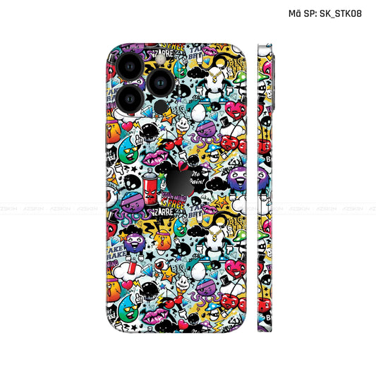 Dán Skin IPhone 12 Series Hình Sticker | SK_STK08