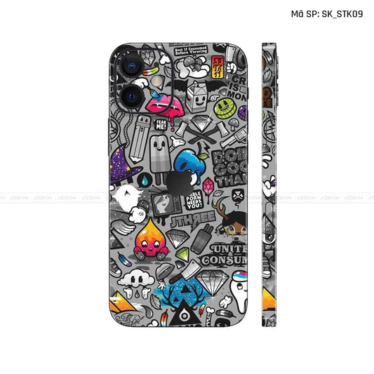 Dán Skin IPhone 12 Series Hình Sticker | SK_STK09