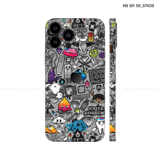 Dán Skin IPhone 12 Series Hình Sticker | SK_STK09