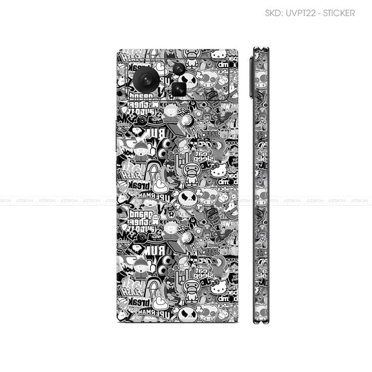 Dán Skin Điện Thoại Xiaomi Mix Fold Series Vân Nổi Sticker 02 | UVPT22