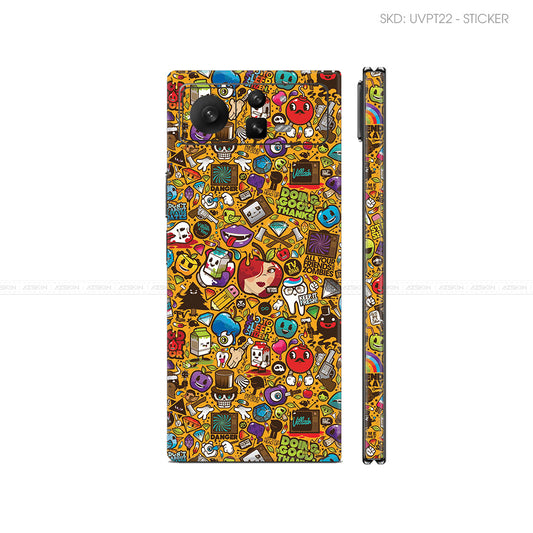 Dán Skin Điện Thoại Xiaomi Mix Fold Series Vân Nổi Sticker 05 | UVPT22
