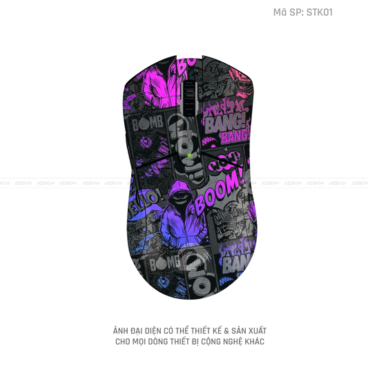 Skin Dán Chuột Dareu Hình Sticker | STK01