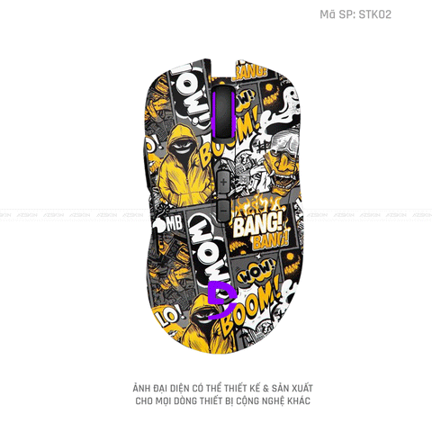 Skin Dán Chuột Fuhlen Hình Sticker | STK02