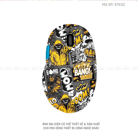 Skin Dán Chuột Microsoft Hình Sticker | STK02