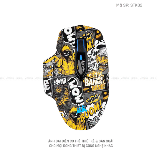 Skin Dán Chuột Corsair Hình Sticker | STK02