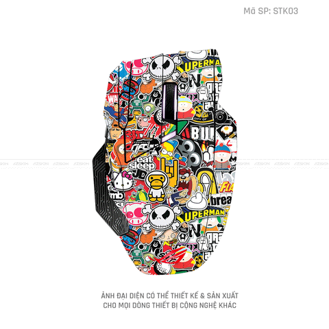 Skin Dán Chuột Asus Hình Sticker | STK03