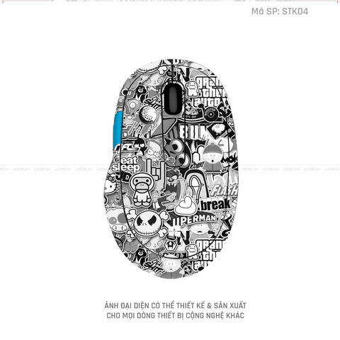 Skin Dán Chuột Microsoft Hình Sticker | STK04