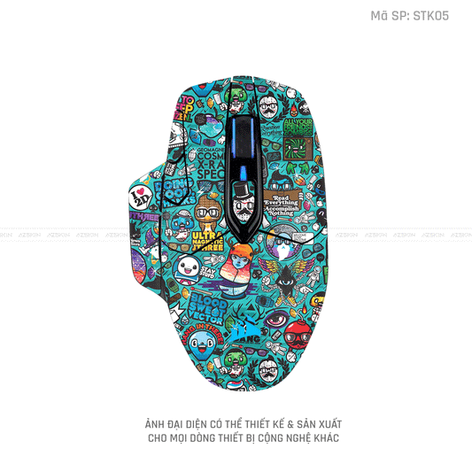Skin Dán Chuột Corsair Hình Sticker | STK05