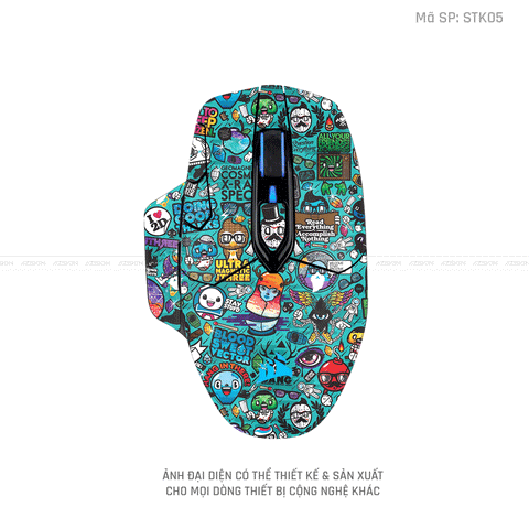 Skin Dán Chuột Corsair Hình Sticker | STK05