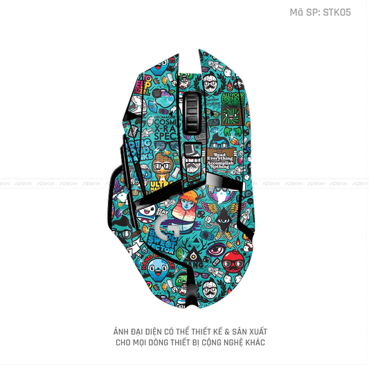 Skin Dán Chuột Logitech Hình Sticker | STK05
