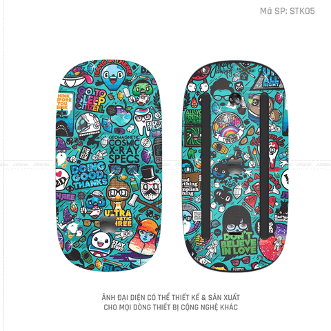 Skin Dán Chuột Apple Magic Mouse Hình Sticker | STK05