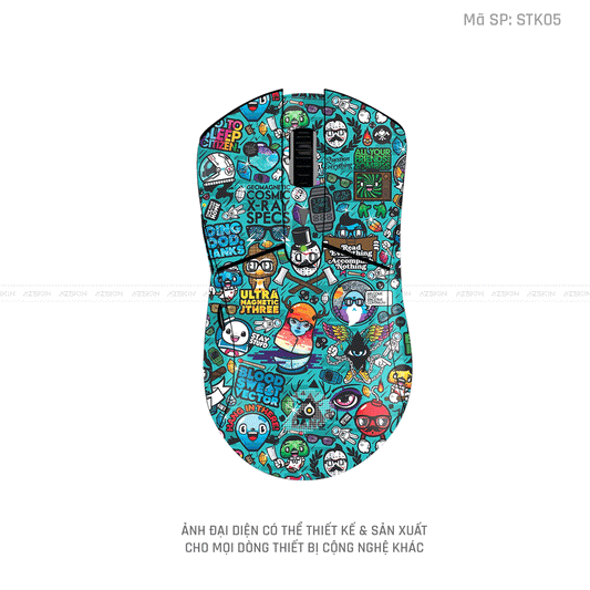 Skin Dán Chuột Dareu Hình Sticker | STK05