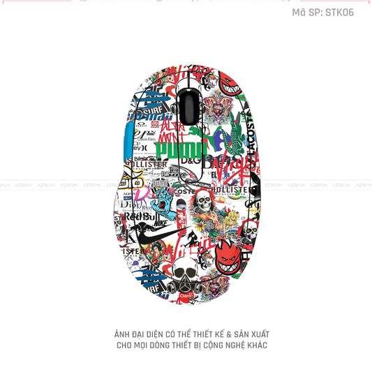 Skin Dán Chuột Microsoft Hình Sticker | STK06
