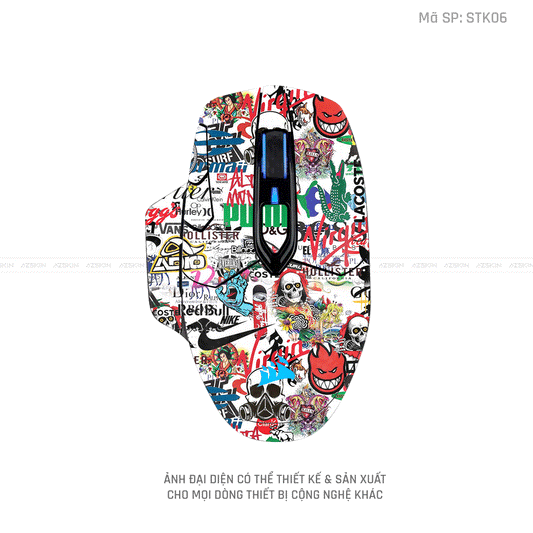 Skin Dán Chuột Corsair Hình Sticker | STK06