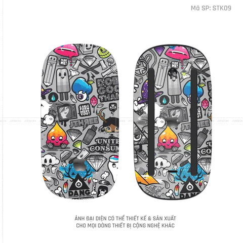 Skin Dán Chuột Apple Magic Mouse Hình Sticker | STK09