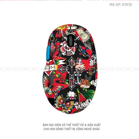 Skin Dán Chuột Microsoft Hình Sticker | STK10