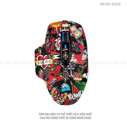 Skin Dán Chuột Corsair Hình Sticker | STK10