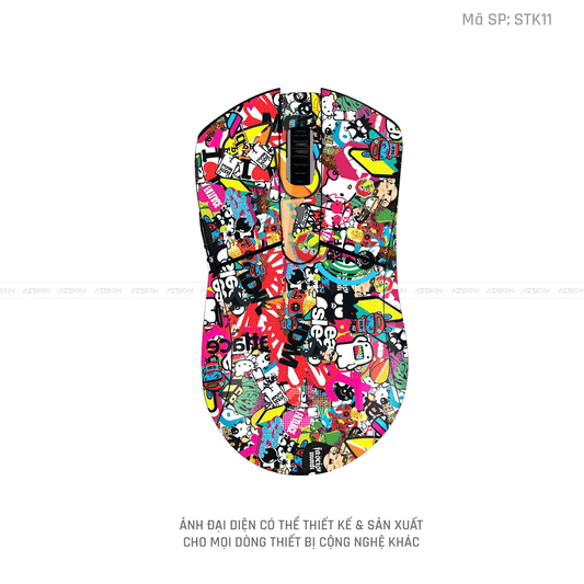 Skin Dán Chuột Dareu Hình Sticker | STK11