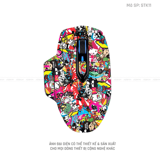Skin Dán Chuột Corsair Hình Sticker | STK11