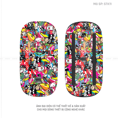 Skin Dán Chuột Apple Magic Mouse Hình Sticker | STK11