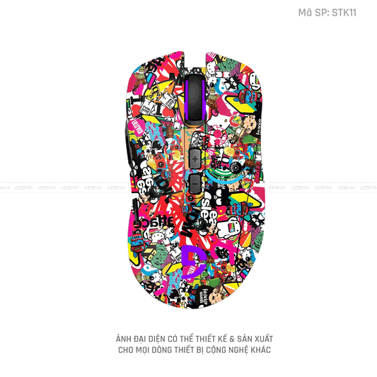 Skin Dán Chuột Fuhlen Hình Sticker | STK11