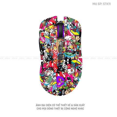 Skin Dán Chuột Fuhlen Hình Sticker | STK11