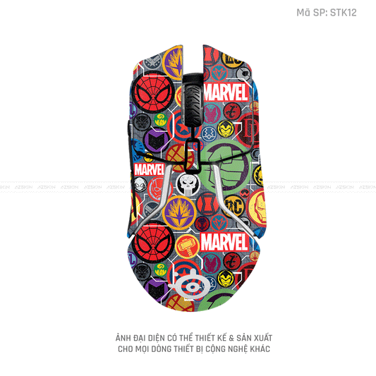 Skin Dán Chuột Steelseries Hình Sticker | D_STK12