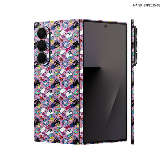 Dán Skin Galaxy Z Fold 7 Vân Nổi Sticker 2025 03 | STK2025