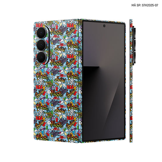 Dán Skin Galaxy Z Fold 7 Vân Nổi Sticker 2025 07 | STK2025