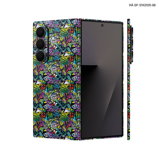 Dán Skin Galaxy Z Fold 7 Vân Nổi Sticker 2025 08 | STK2025