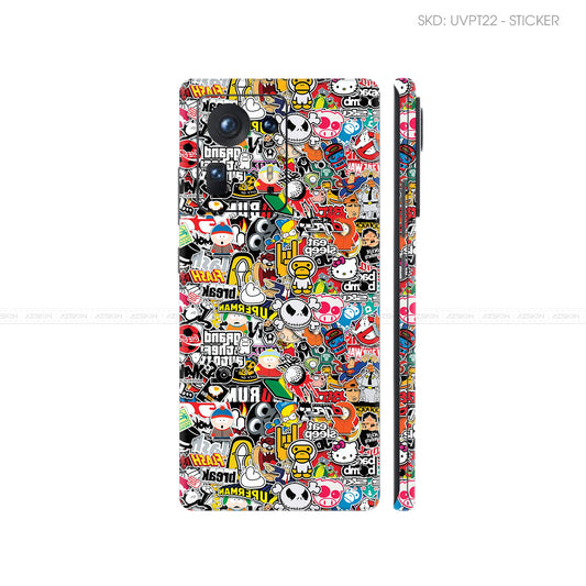 Dán Skin Điện Thoại Xiaomi Mi Mix Series Vân Nổi Sticker 01 | UVPT22