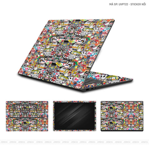 Dán Skin Laptop Gigabyte Vân Nổi Sticker | UVPT22