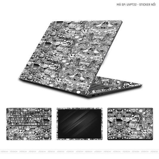 Dán Skin Laptop Xiaomi Vân Nổi Sticker 02 | UVPT22