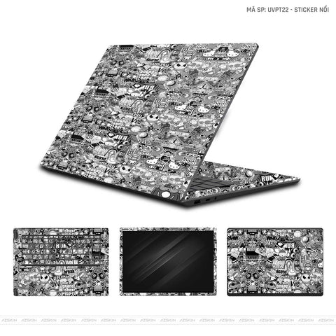 Dán Skin Laptop Gigabyte Vân Nổi Sticker | UVPT22