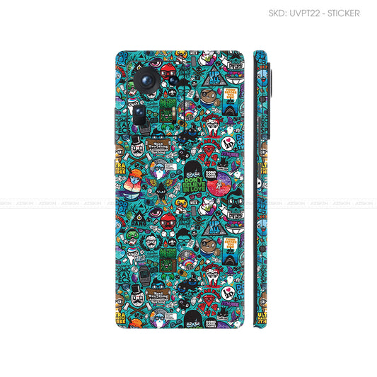 Dán Skin Điện Thoại Xiaomi Mi Mix Series Vân Nổi Sticker 03 | UVPT22