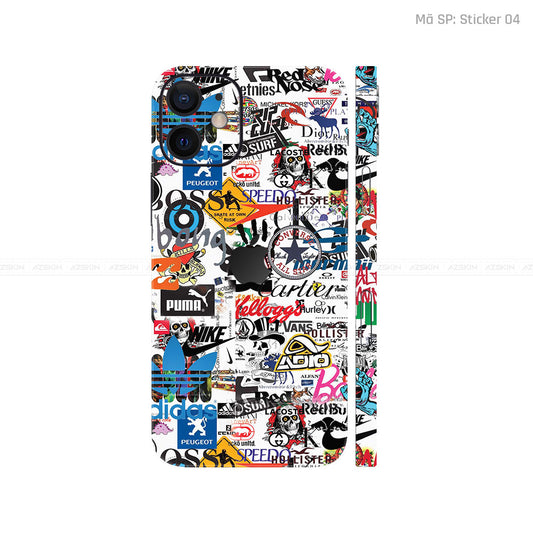Dán Skin IPhone 12 Series Vân Nổi Sticker 04 | UVPT22