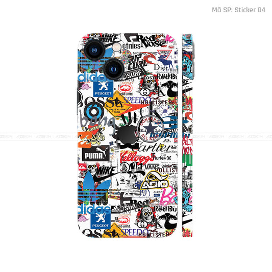Dán Skin IPhone 15 Series Vân Sticker 04 | UVPT22
