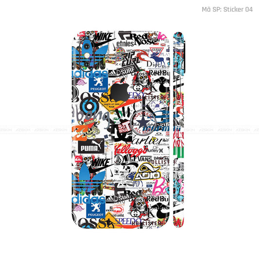 Dán Skin 3M IPhone X Series Vân Nổi Sticker 04 | UVPT22