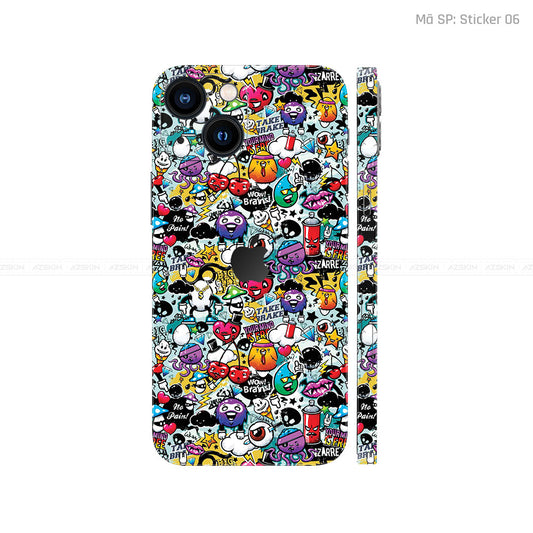 Dán Skin IPhone 15 Series Vân Sticker 06 | UVPT22