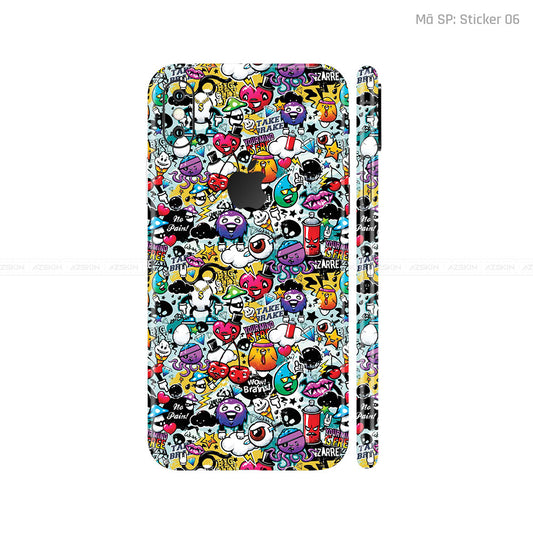 Dán Skin 3M IPhone X Series Vân Nổi Sticker 06 | UVPT22
