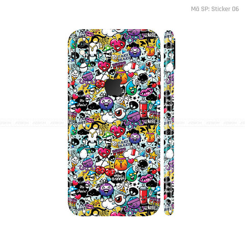 Dán Skin 3M IPhone X Series Vân Nổi Sticker 06 | UVPT22